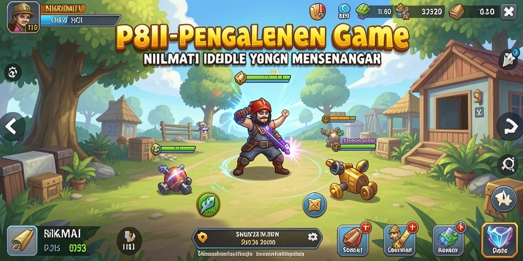 Screenshot gameplay 8II menunjukkan keseruan saat mengelola sumber daya.