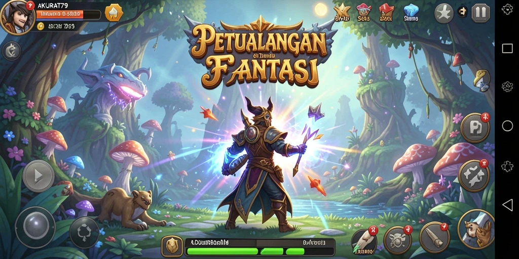 Tampilan gameplay AKURAT79 yang menakjubkan dan penuh warna.