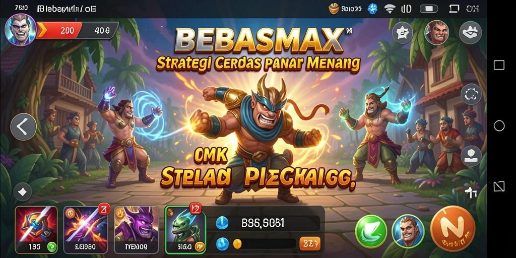 Visual utama gameplay <strong>BEBASMAX</strong> menunjukkan taktik yang mendebarkan.