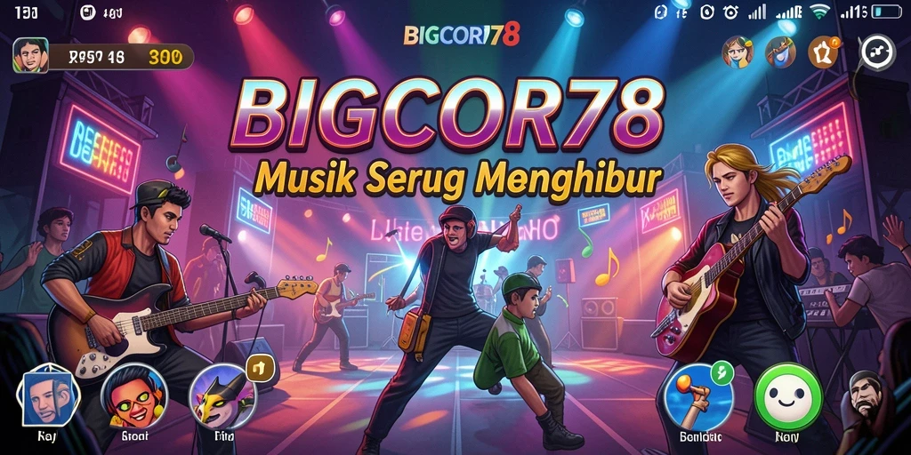 Gameplay seru dan menantang dalam permainan musik BIGCOR78.