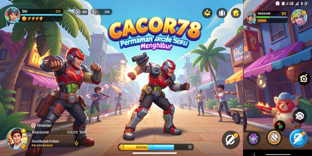 Tangkapan layar menampilkan gameplay seru CACOR78.