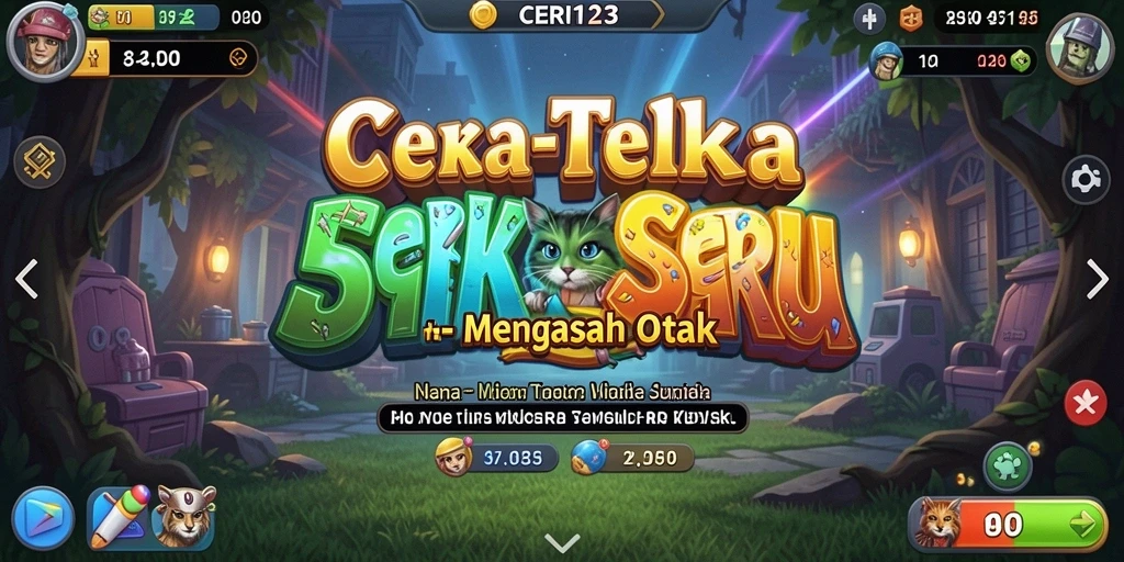 Screenshot CERI123 menampilkan tantangan teka-teki yang menarik.