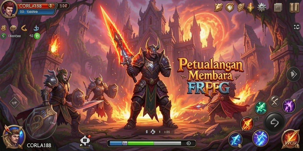 Tampilan menarik dari gameplay RPG CORLA188 yang penuh aksi.