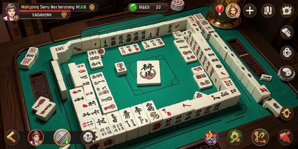 Tampilan gameplay menawan dari KAGANDAN di Mahjong.