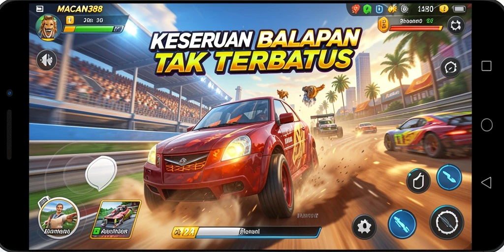 Gameplay balapan seru di <strong>MACAN388</strong> dengan grafis yang memukau.