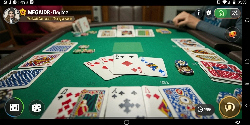 Gameplay seru dan interaktif dari MEGAIDR dalam permainan Gaple.