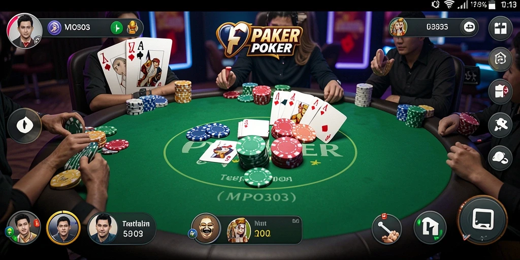 Screenshot MPO303 menampilkan aksi seru permainan poker.
