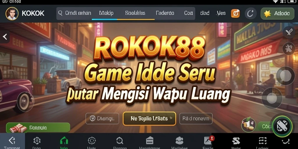 Tampilan gameplay ROKOK88 yang menarik dan mudah diakses.