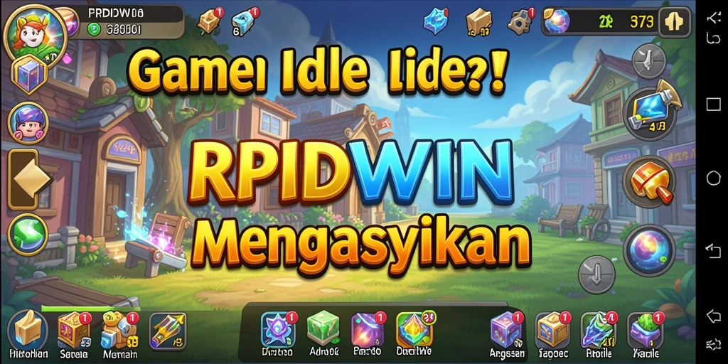 Screenshot gameplay RPIDWIN menampilkan keseruan dan kemudahan bermain Idle.