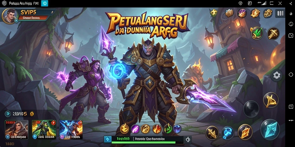 Gameplay seru dan menegangkan di SVIP5, aksi ARPG yang epik.