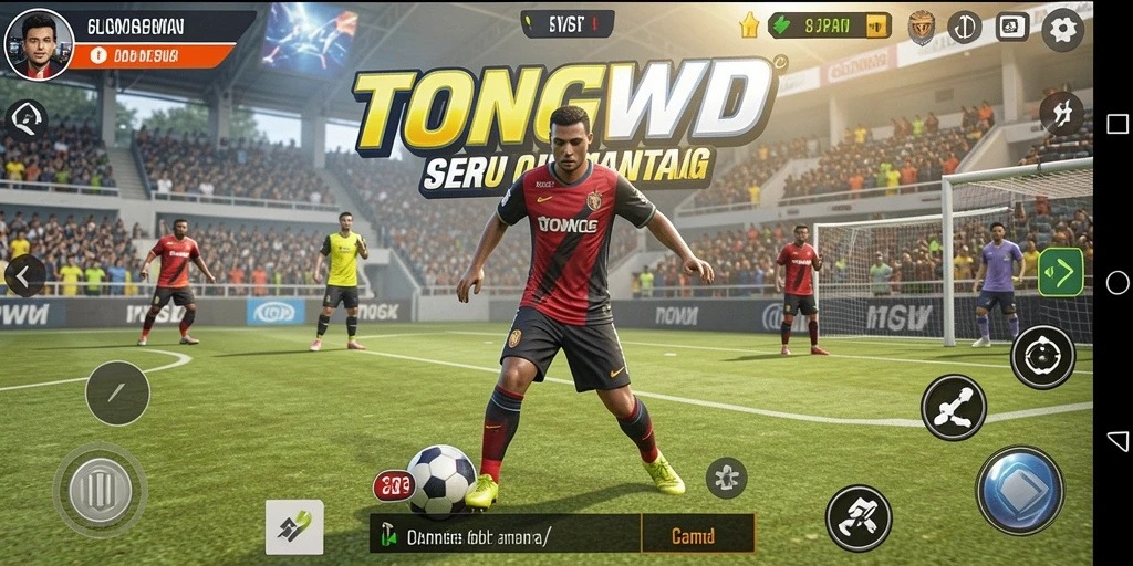 Tampilan menarik dari gameplay TONGWD yang penuh aksi olahraga.